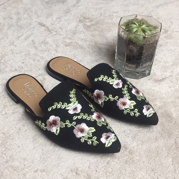 Franco Sarto Shoes - LAST PAIR Size 6.5! Franco Sarto Embroidered Mules